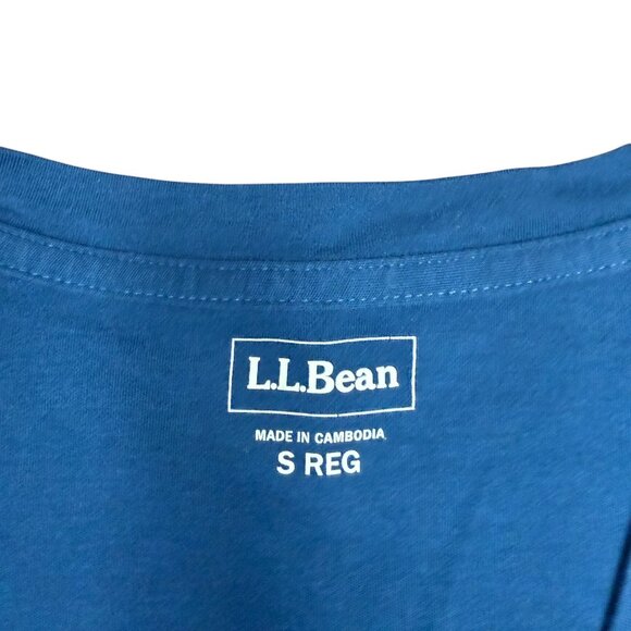 Women's L.L. BEAN Cardigan Sweater Cotton V-Neck Button Indigo Blue- Size S - Picture 3 of 7